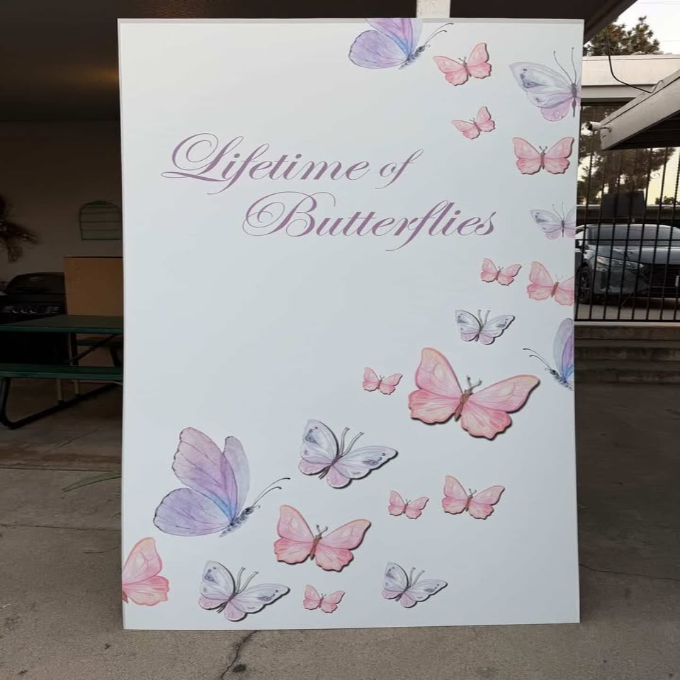 Lifetime of Butterflies Backdrop