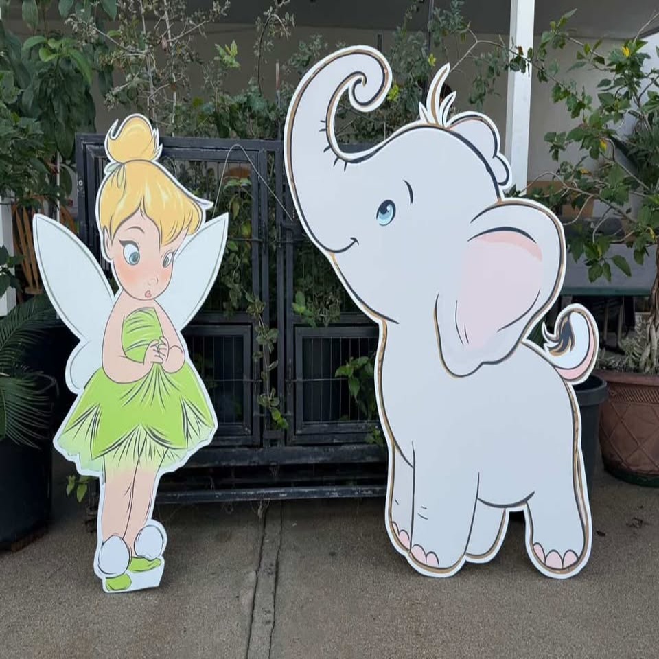 Tinkerbell and Dumbo Cutouts